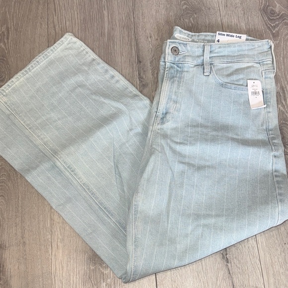 Old Navy Denim - Old Navy Light Blue Slim Wide Leg Jeans